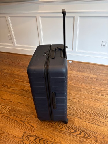 Away large checked suitcase - away,