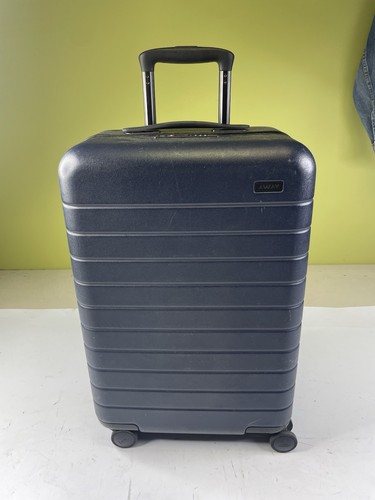 Away navy checked hard shell - navy,